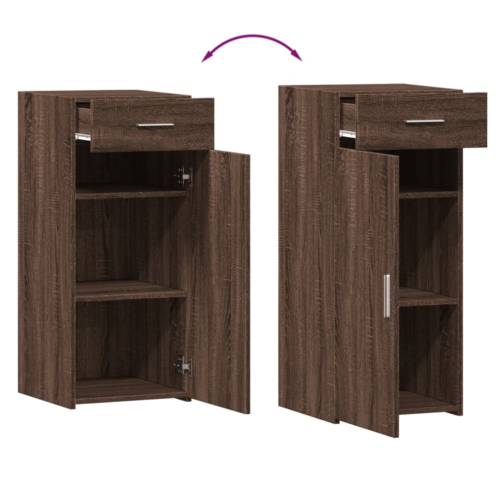 Buffet chêne marron 40x42,5x93 cm bois d'ingénierie - XIOS