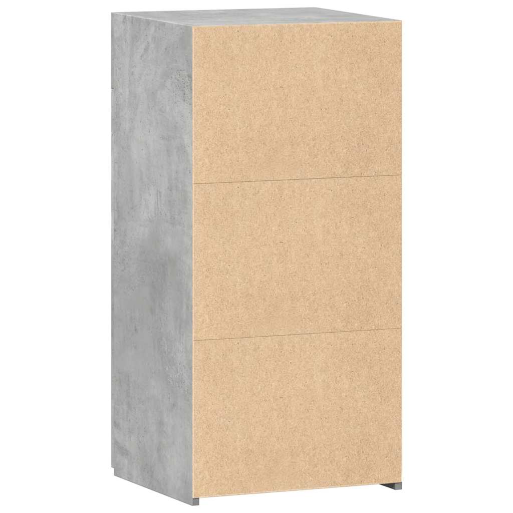 Buffet gris béton 45x42,5x93 cm bois d'ingénierie - XIOS