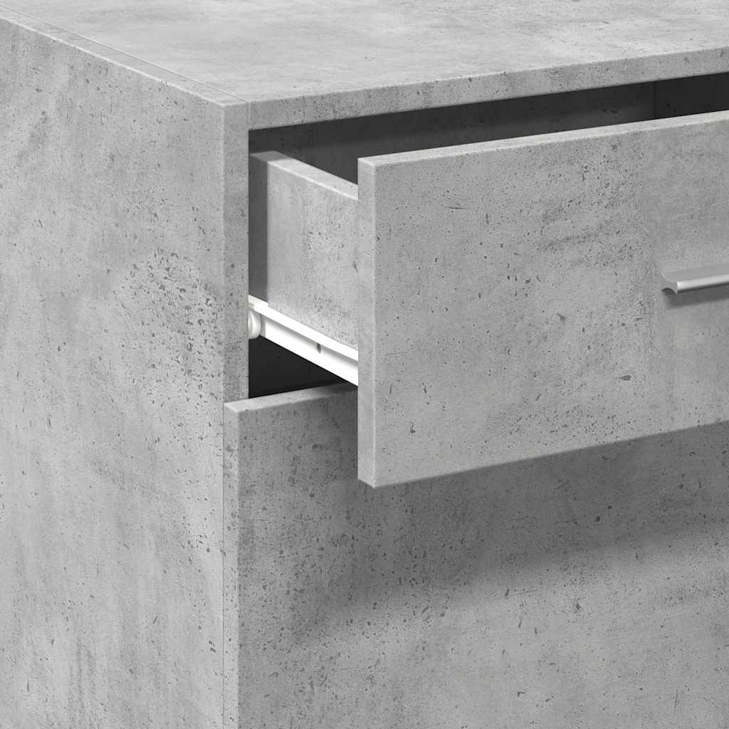 Buffet gris béton 45x42,5x93 cm bois d'ingénierie - XIOS