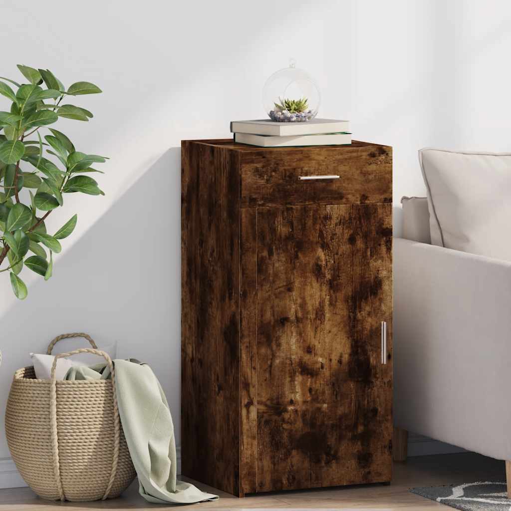 Buffet chêne fumé 45x42,5x93 cm bois d'ingénierie - XIOS