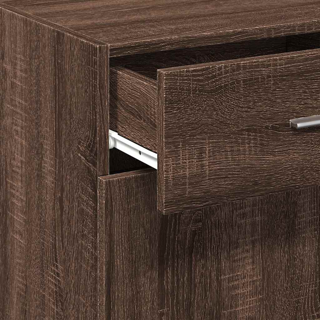 Buffet chêne marron 45x42,5x93 cm bois d'ingénierie - XIOS
