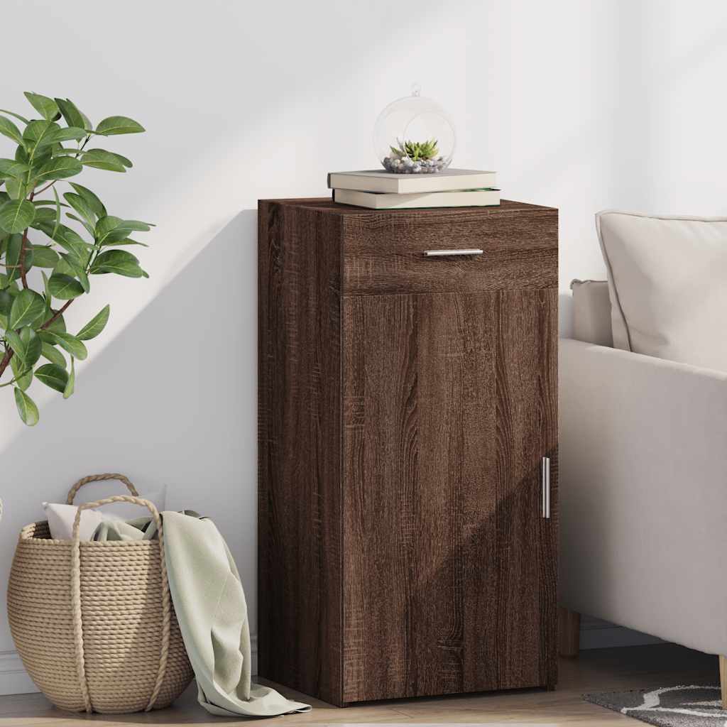Buffet chêne marron 45x42,5x93 cm bois d'ingénierie - XIOS