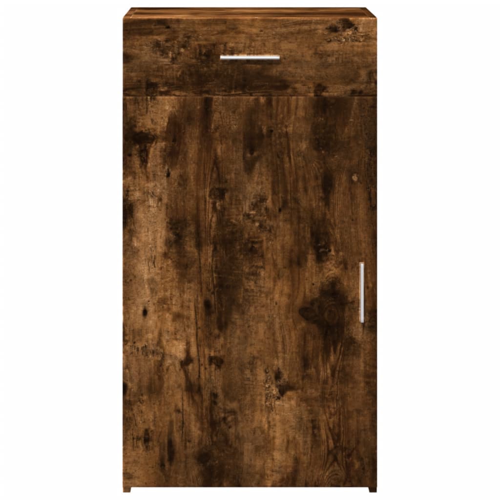 Buffet chêne fumé 50x42,5x93 cm bois d'ingénierie