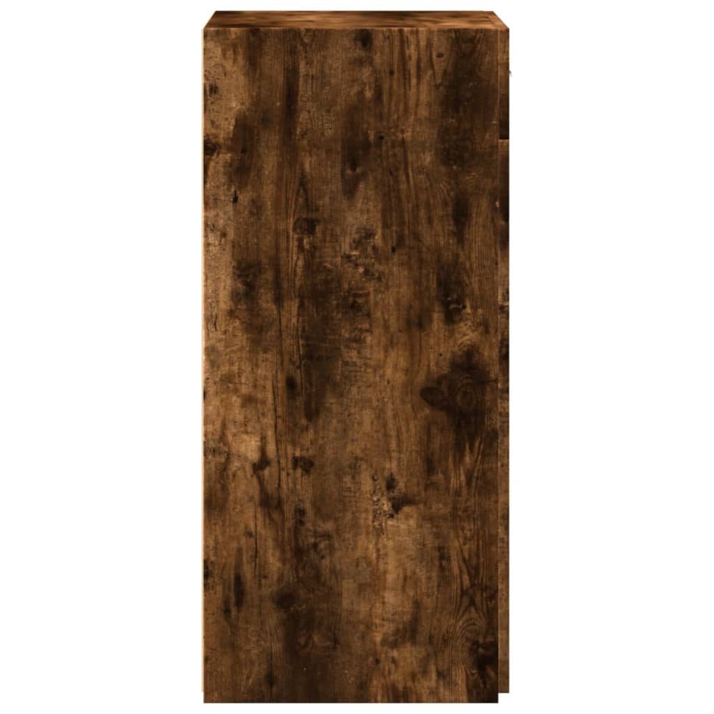 Buffet chêne fumé 50x42,5x93 cm bois d'ingénierie