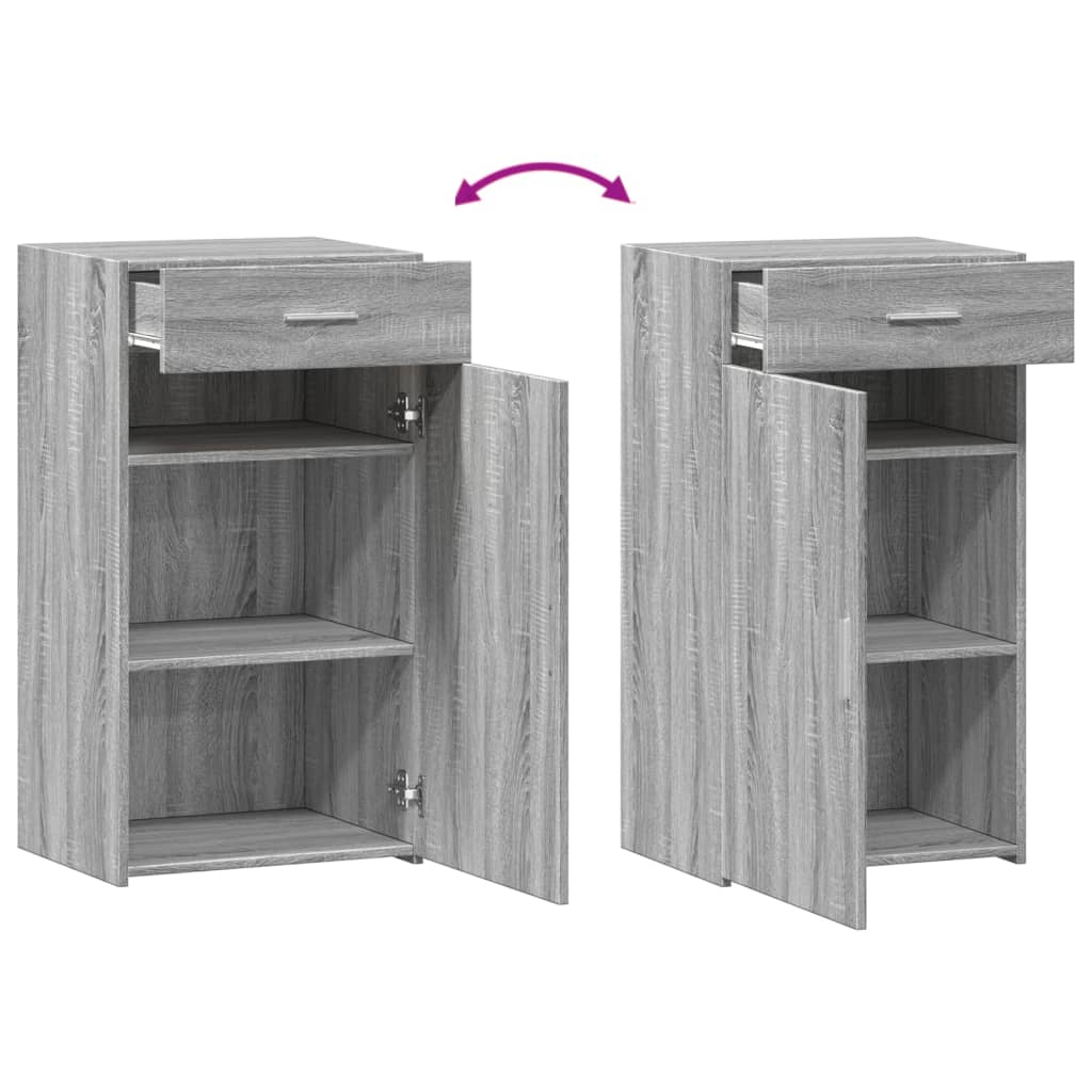 Buffet sonoma gris 50x42,5x93 cm bois d'ingénierie - XIOS
