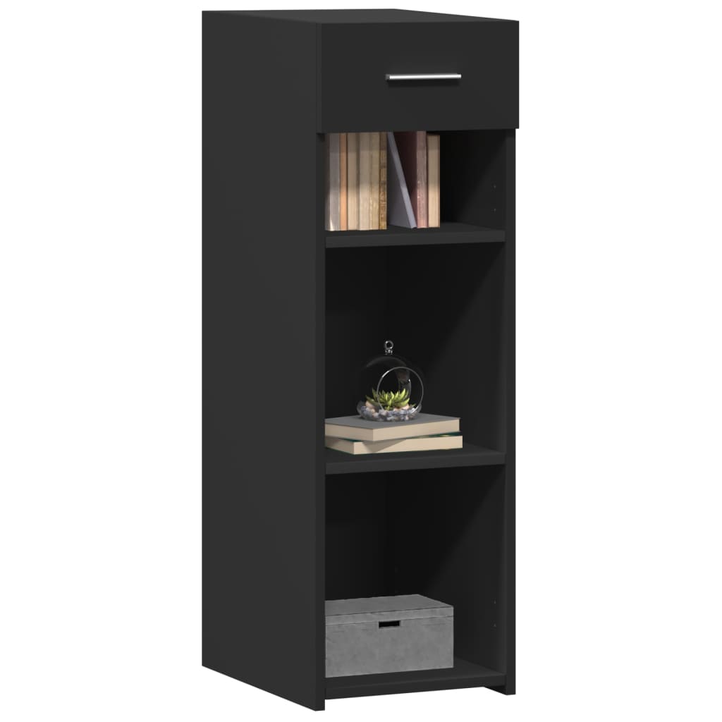 Buffet noir 30x42,5x93 cm bois d'ingénierie - XIOS