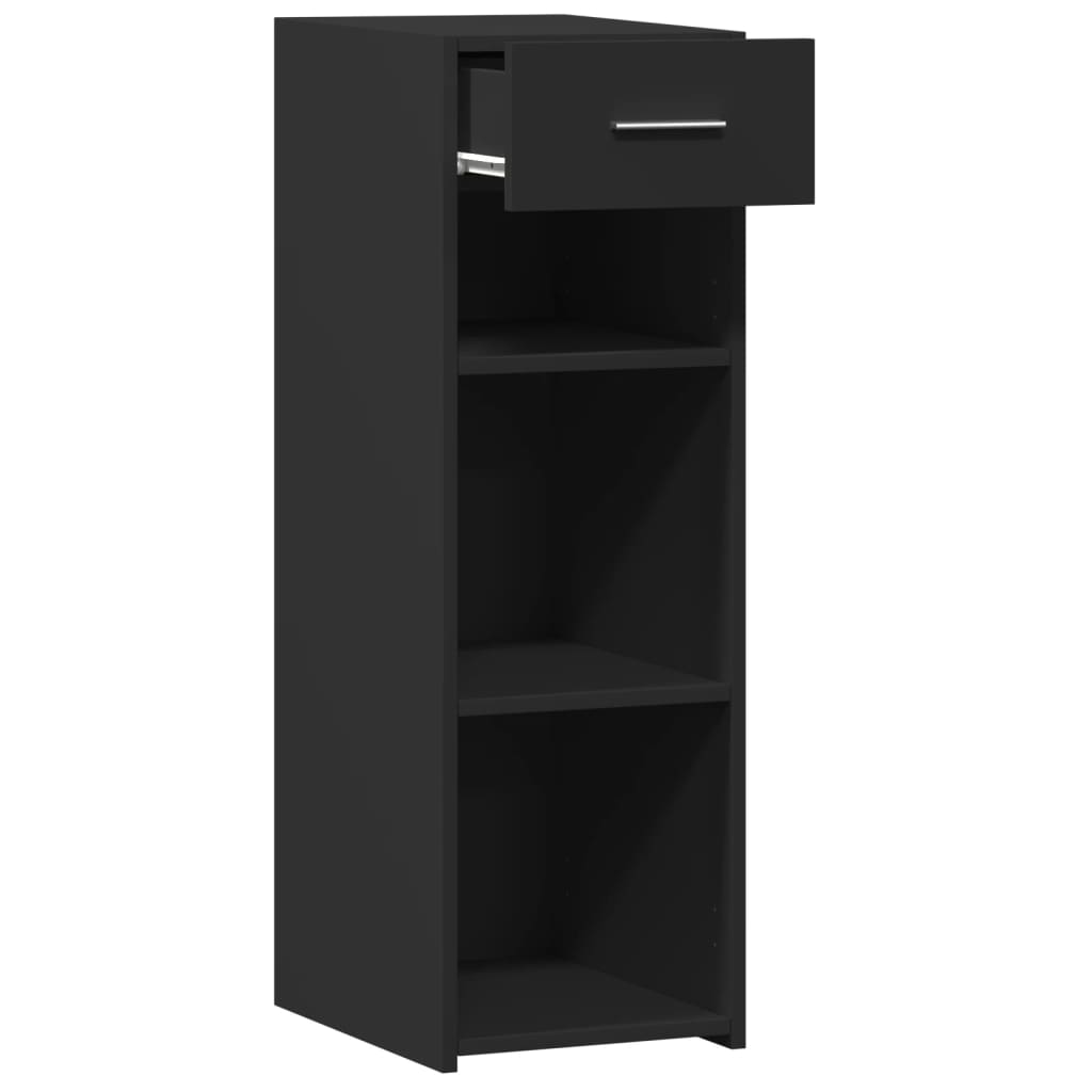 Buffet noir 30x42,5x93 cm bois d'ingénierie - XIOS