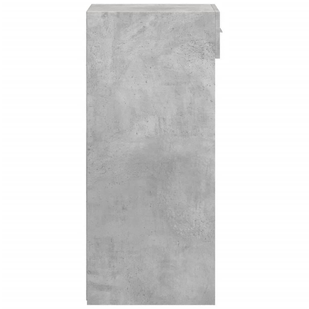 Buffet gris béton 30x42,5x93 cm bois d'ingénierie - XIOS