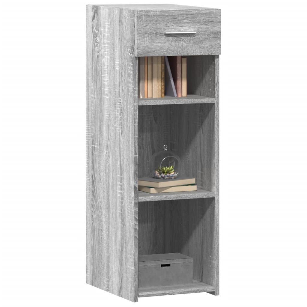 Buffet sonoma gris 30x42,5x93 cm bois d'ingénierie - XIOS