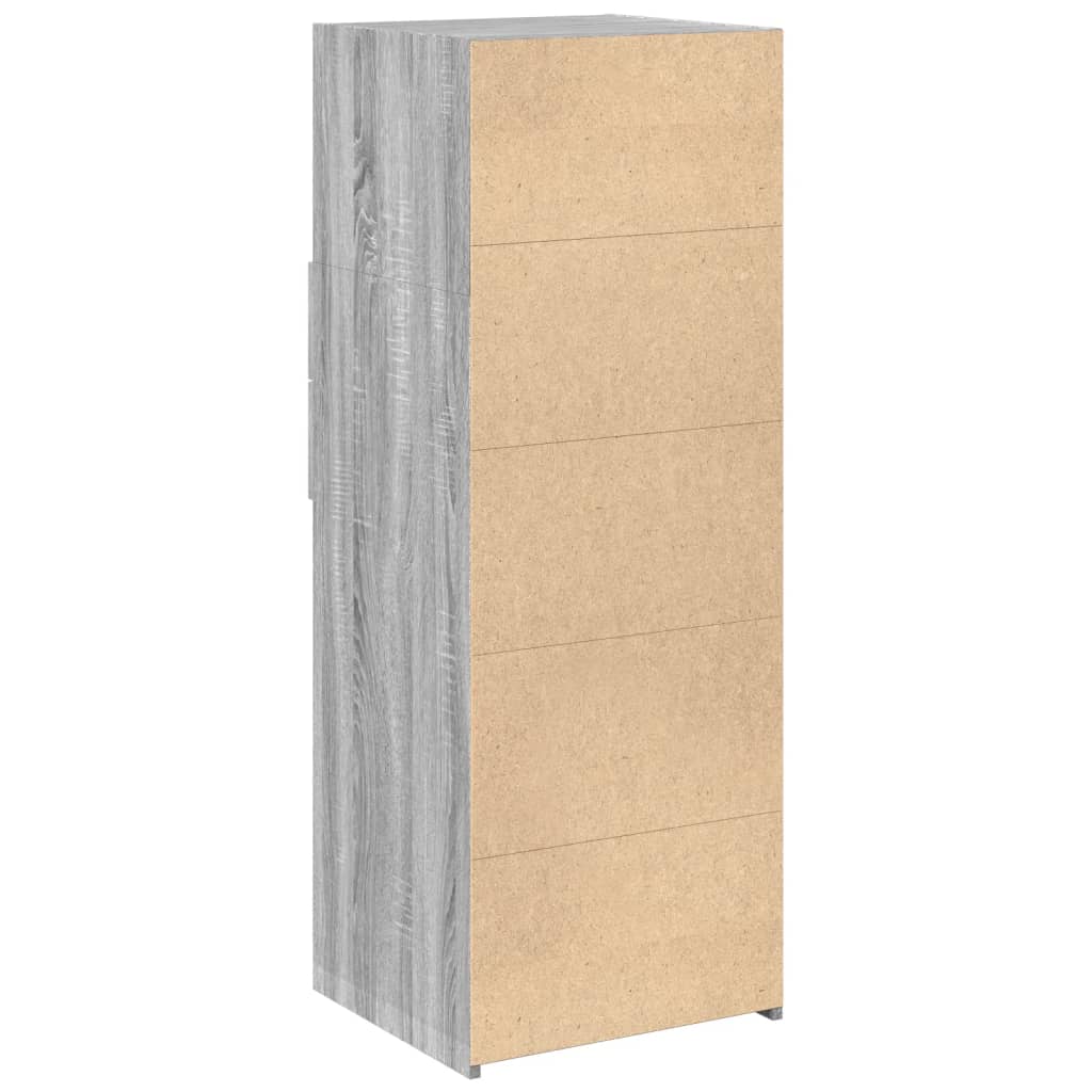 Buffet sonoma gris 30x42,5x93 cm bois d'ingénierie - XIOS
