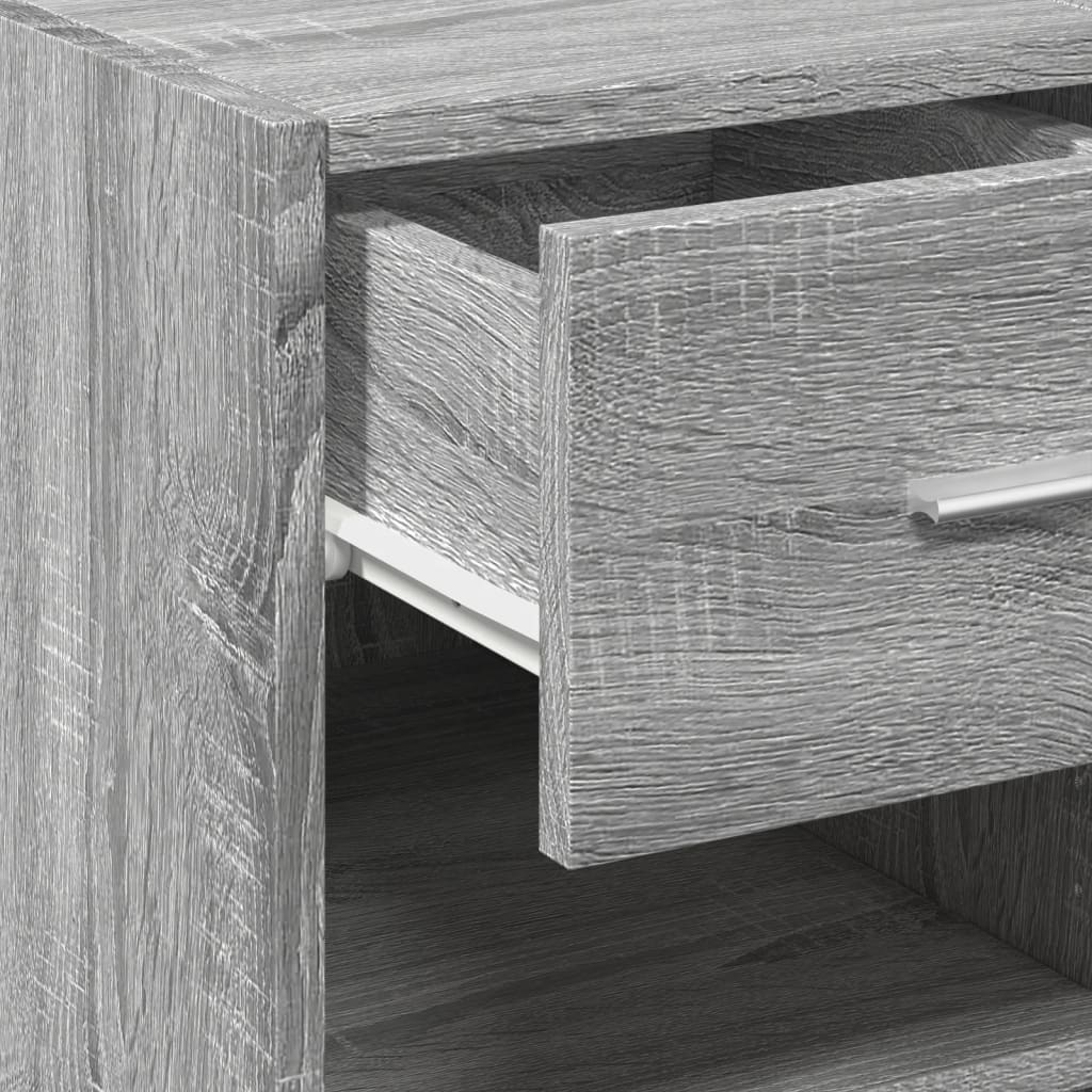 Buffet sonoma gris 30x42,5x93 cm bois d'ingénierie - XIOS