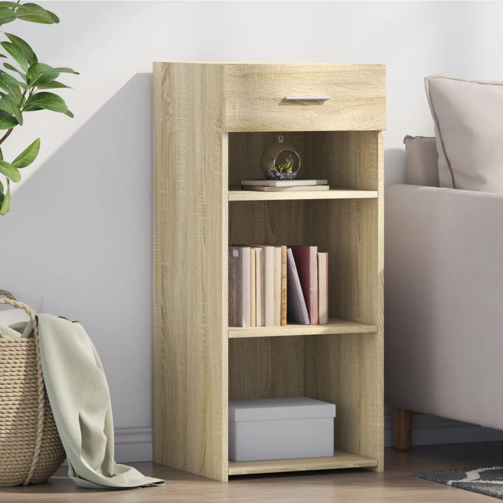 Buffet chêne sonoma 40x42,5x93 cm bois d'ingénierie - XIOS