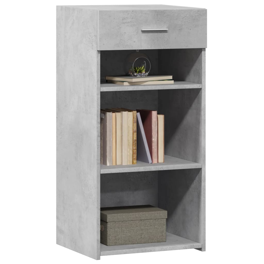 Buffet gris béton 45x42,5x93 cm bois d'ingénierie - XIOS