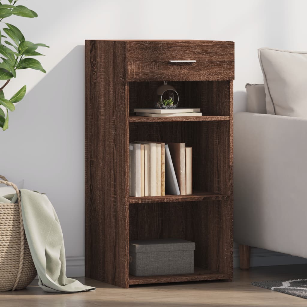 Buffet chêne marron 45x42,5x93 cm bois d'ingénierie - XIOS