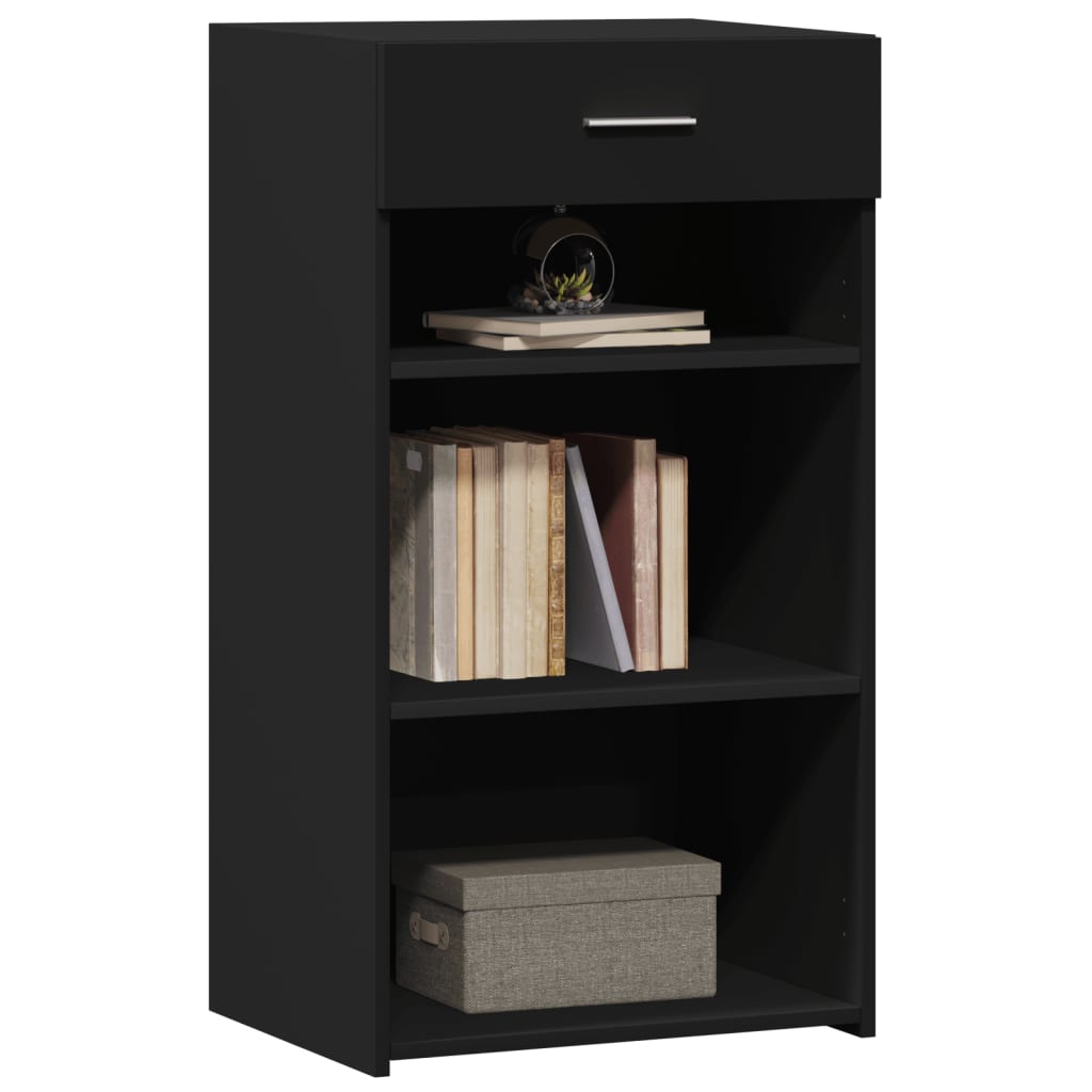 Buffet noir 50x42,5x93 cm bois d'ingénierie - XIOS