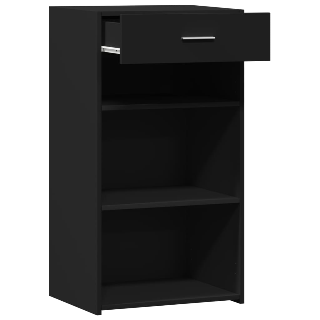 Buffet noir 50x42,5x93 cm bois d'ingénierie - XIOS