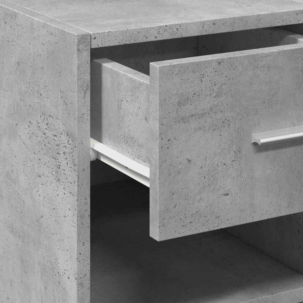 Buffet gris béton 50x42,5x93 cm bois d'ingénierie - XIOS