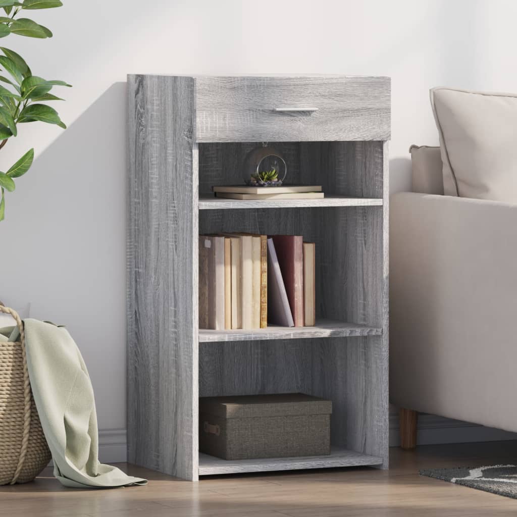 Buffet sonoma gris 50x42,5x93 cm bois d'ingénierie - XIOS
