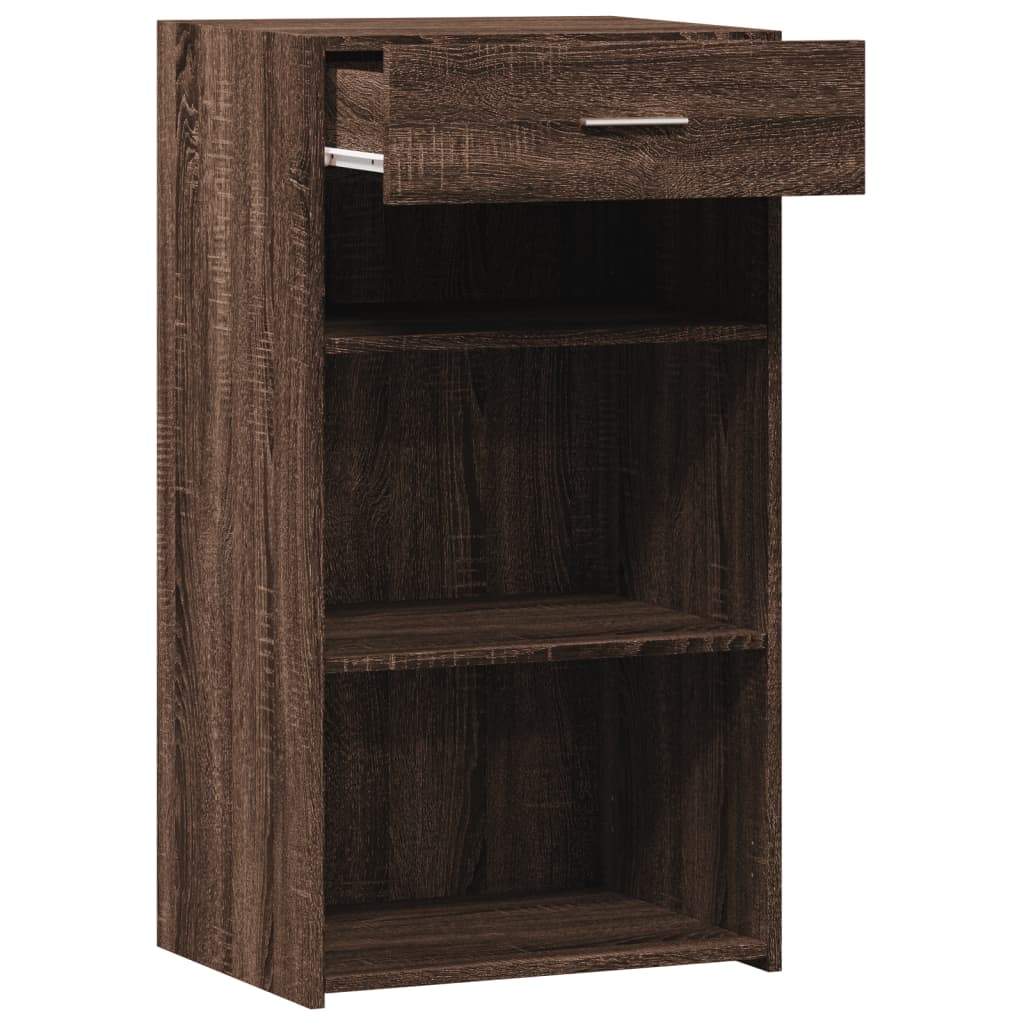 Buffet chêne marron 50x42,5x93 cm bois d'ingénierie - XIOS