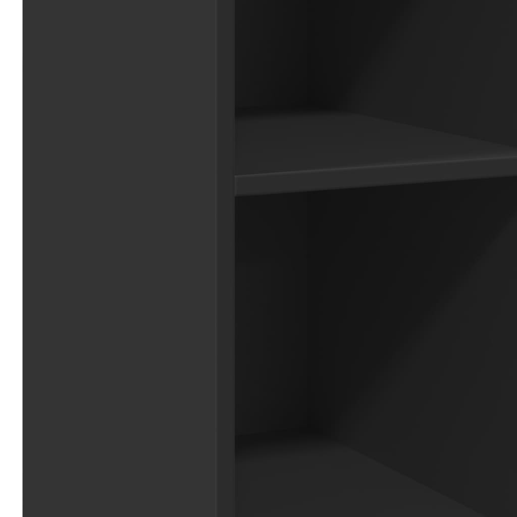 Buffet noir 30x41x93 cm bois d'ingénierie - XIOS