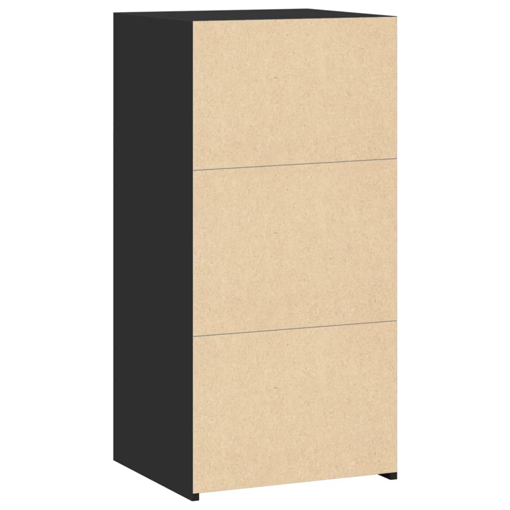 Buffet noir 45x41x93 cm bois d'ingénierie - XIOS
