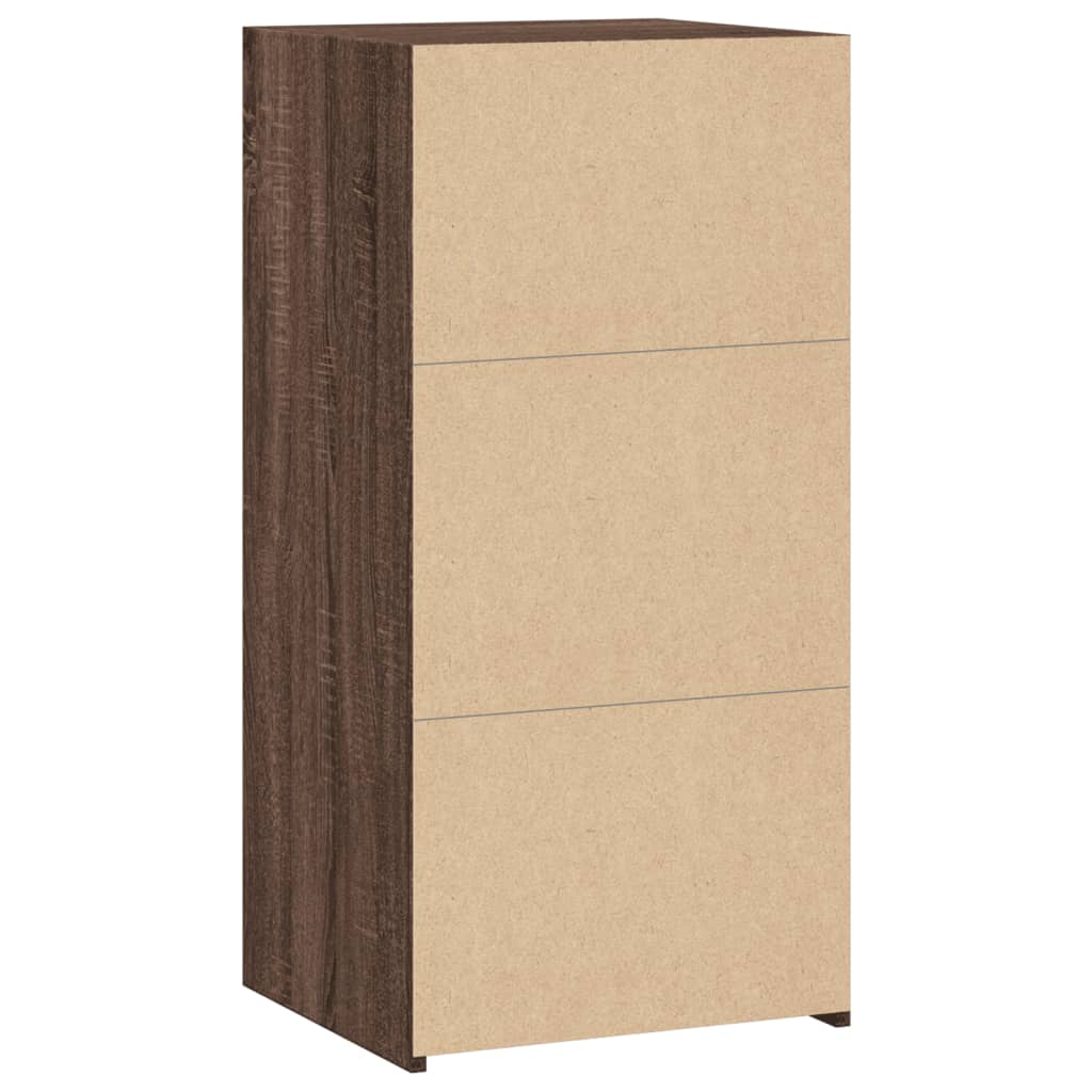 Buffet chêne marron 45x41x93 cm bois d'ingénierie - XIOS