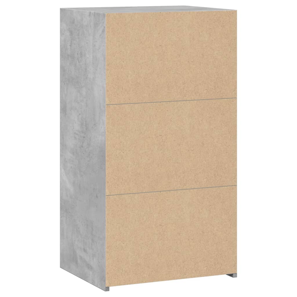Buffet gris béton 50x41x93 cm bois d'ingénierie - XIOS