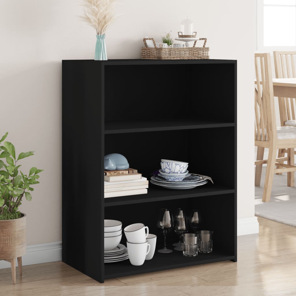 Buffet noir 70x41x93 cm bois d'ingénierie - XIOS