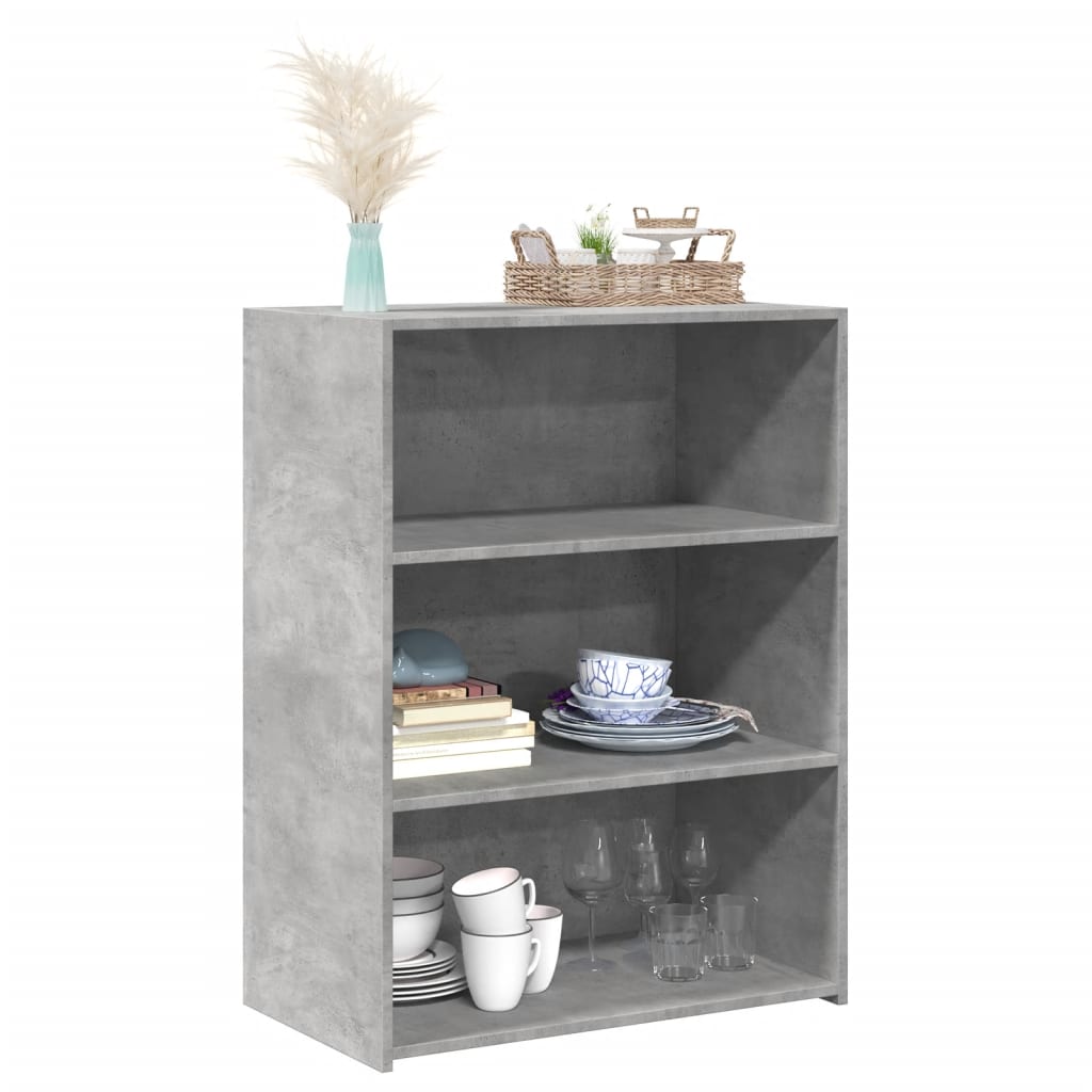Buffet gris béton 70x41x93 cm bois d'ingénierie - XIOS