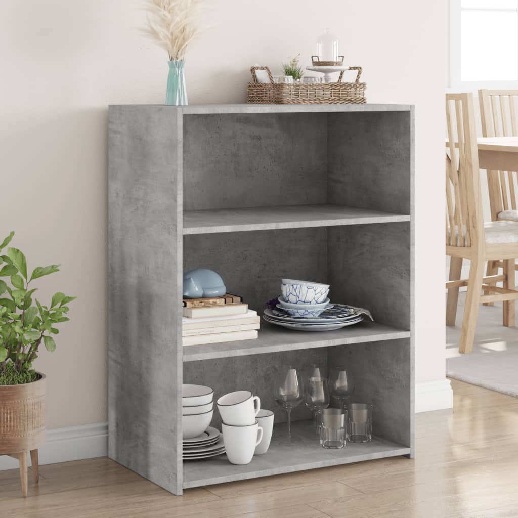 Buffet gris béton 70x41x93 cm bois d'ingénierie - XIOS