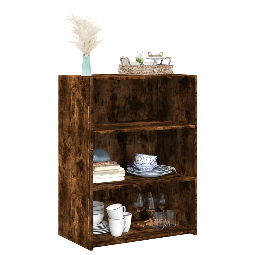 Buffet chêne fumé 70x41x93 cm bois d'ingénierie - XIOS