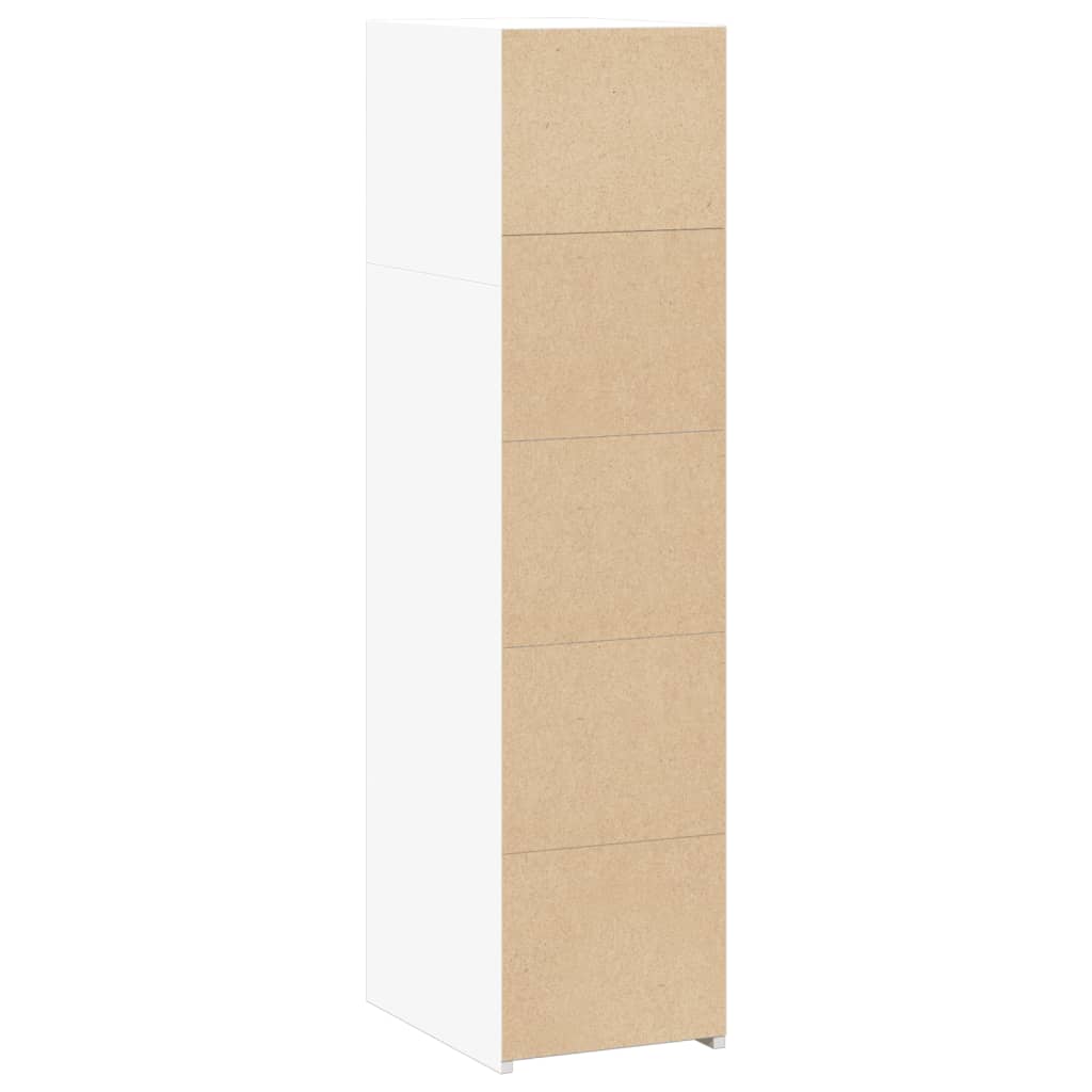 Buffet blanc 30x41x124 cm bois d'ingénierie - XIOS