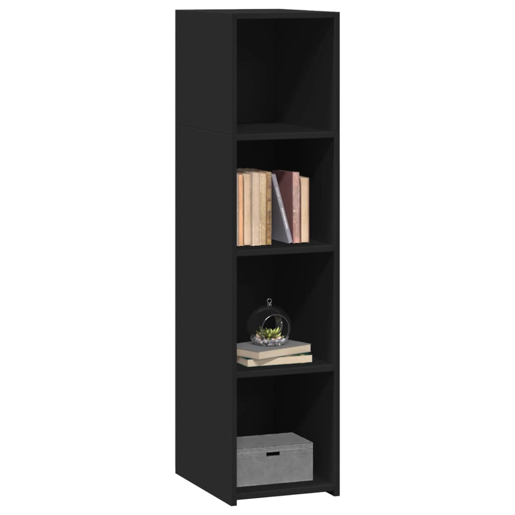 Buffet noir 30x41x124 cm bois d'ingénierie - XIOS