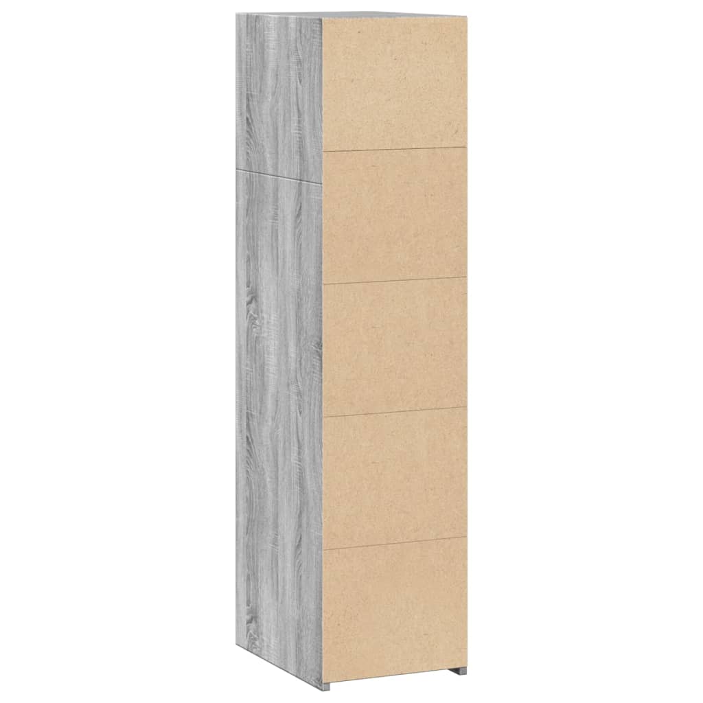 Buffet sonoma gris 30x41x124 cm bois d'ingénierie - XIOS