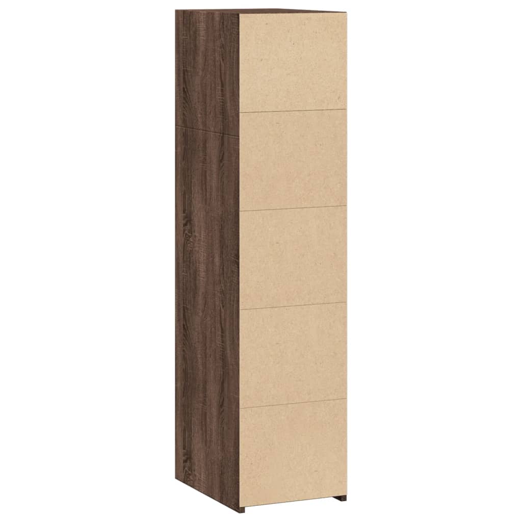 Buffet chêne marron 30x41x124 cm bois d'ingénierie - XIOS