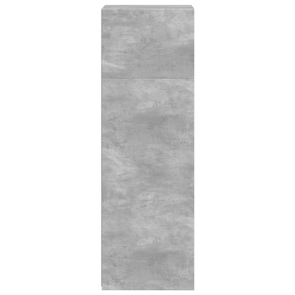 Buffet gris béton 40x41x124 cm bois d'ingénierie - XIOS