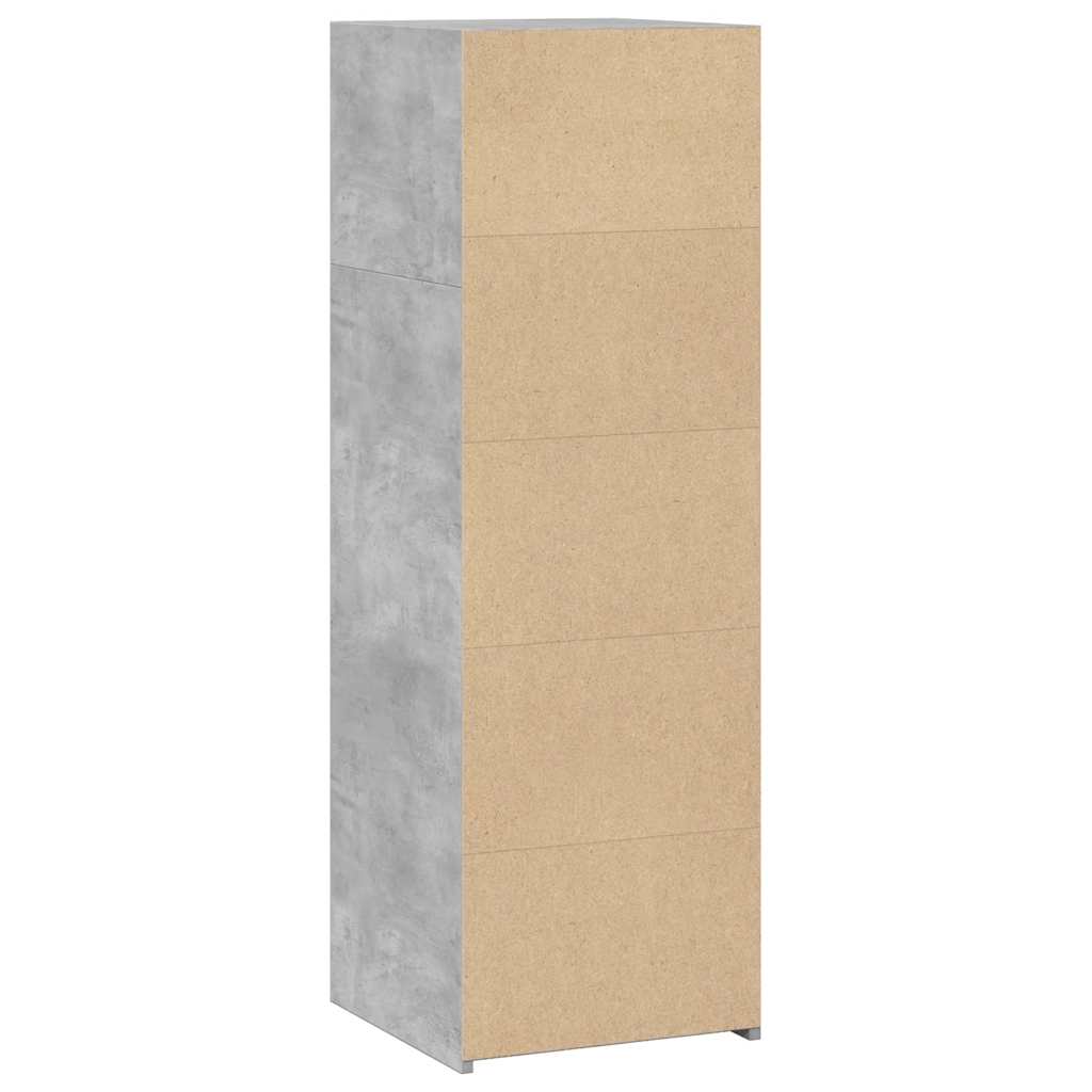 Buffet gris béton 40x41x124 cm bois d'ingénierie - XIOS