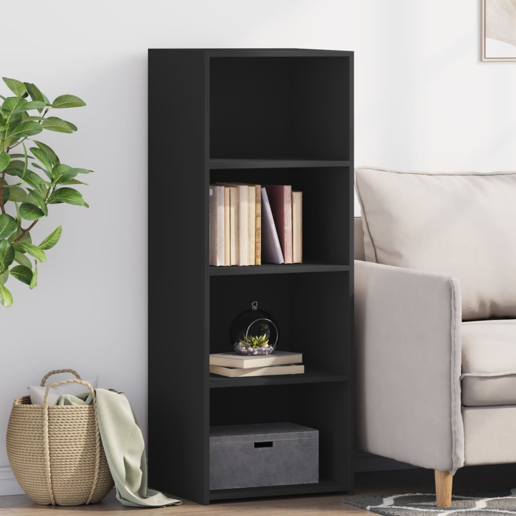Buffet haut noir 45x41x124 cm bois d'ingénierie - XIOS