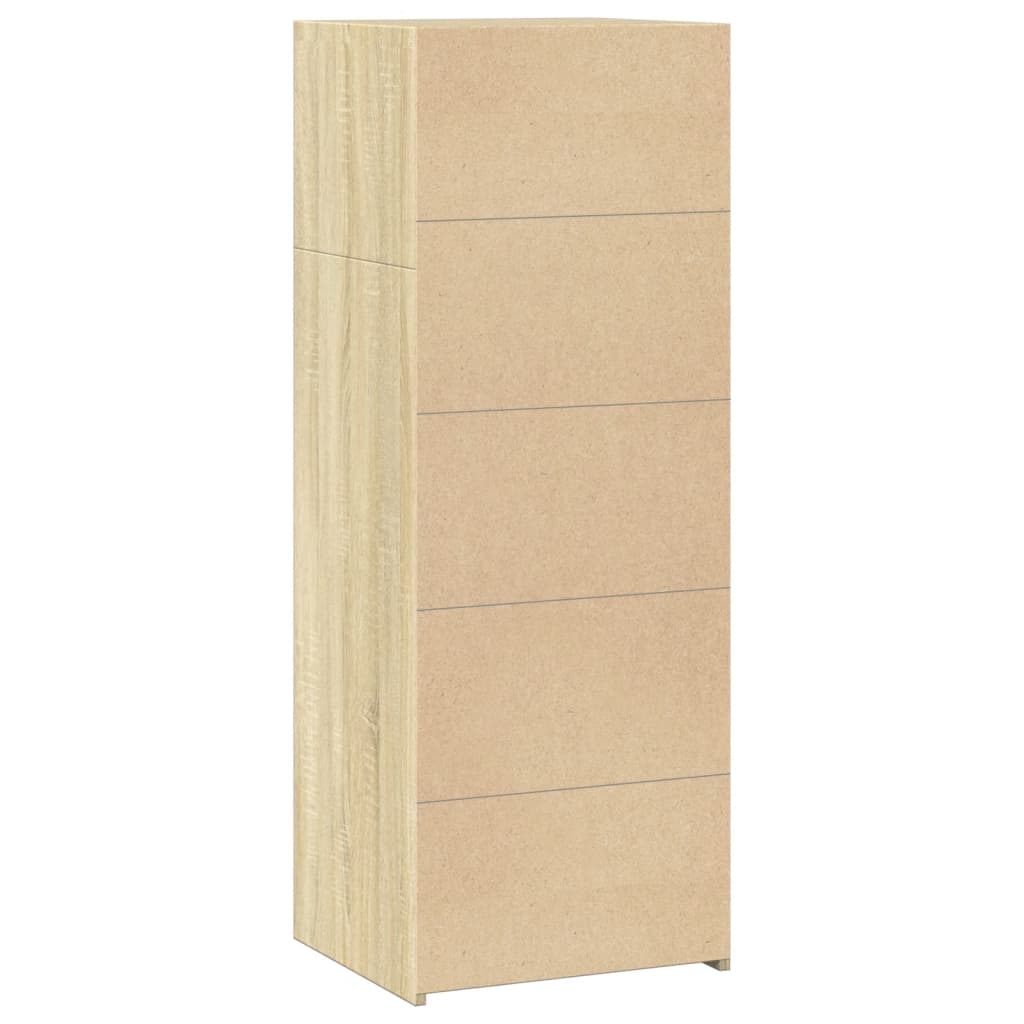 Buffet haut chêne sonoma 45x41x124 cm bois d'ingénierie - XIOS