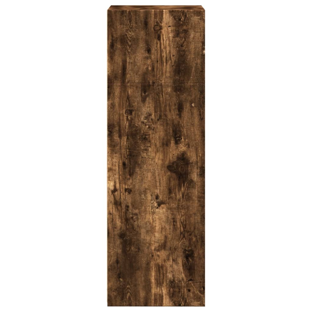Buffet haut chêne fumé 45x41x124 cm bois d'ingénierie - XIOS