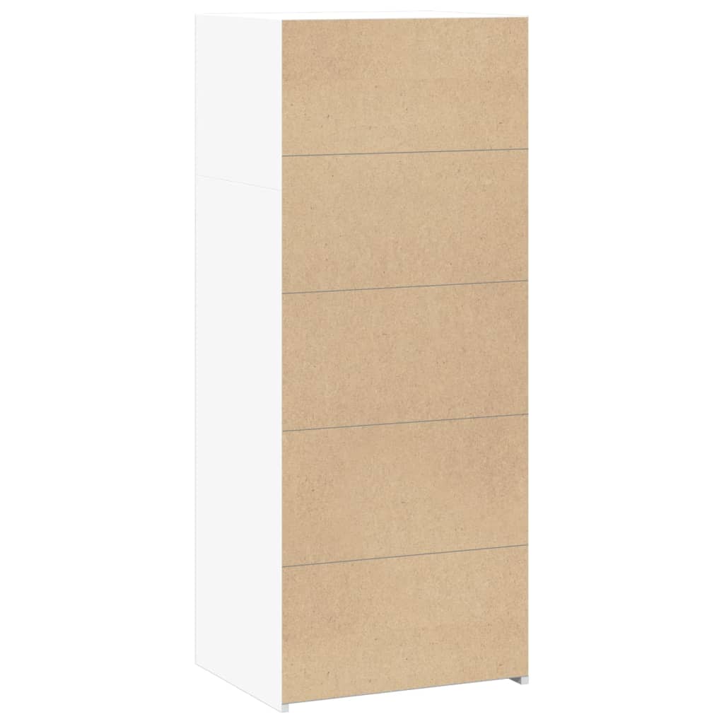 Buffet haut blanc 50x41x124 cm bois d'ingénierie - XIOS