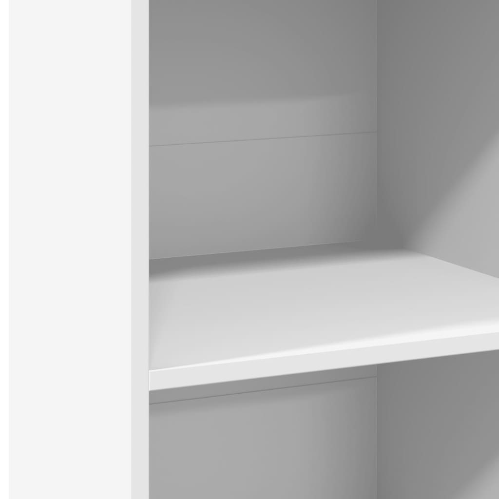 Buffet haut blanc 50x41x124 cm bois d'ingénierie - XIOS