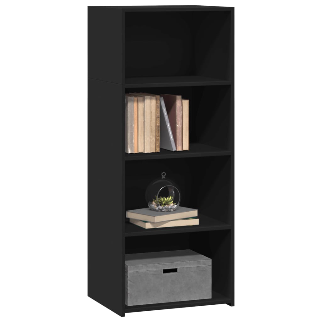 Buffet haut noir 50x41x124 cm bois d'ingénierie - XIOS