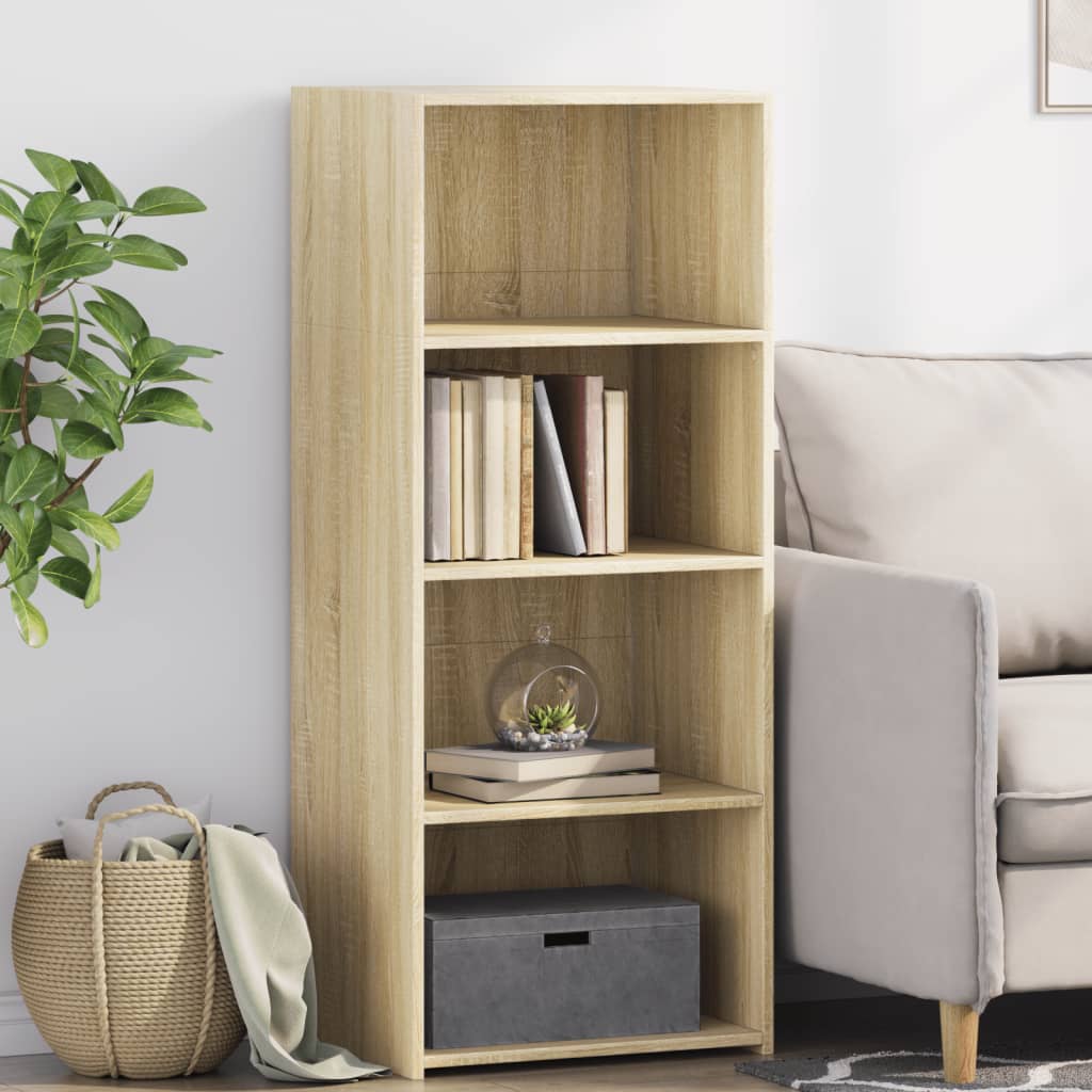Buffet haut chêne sonoma 50x41x124 cm bois d'ingénierie - XIOS