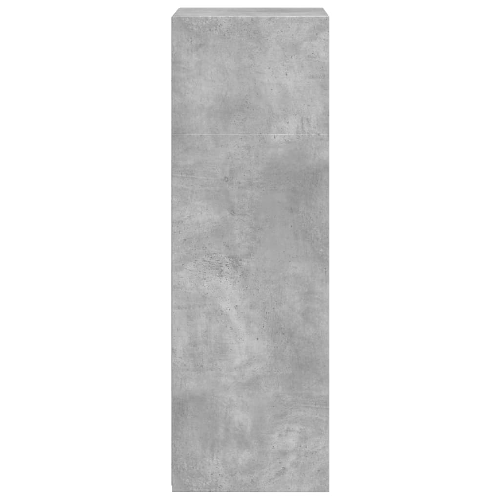 Buffet haut gris béton 50x41x124 cm bois d'ingénierie - XIOS