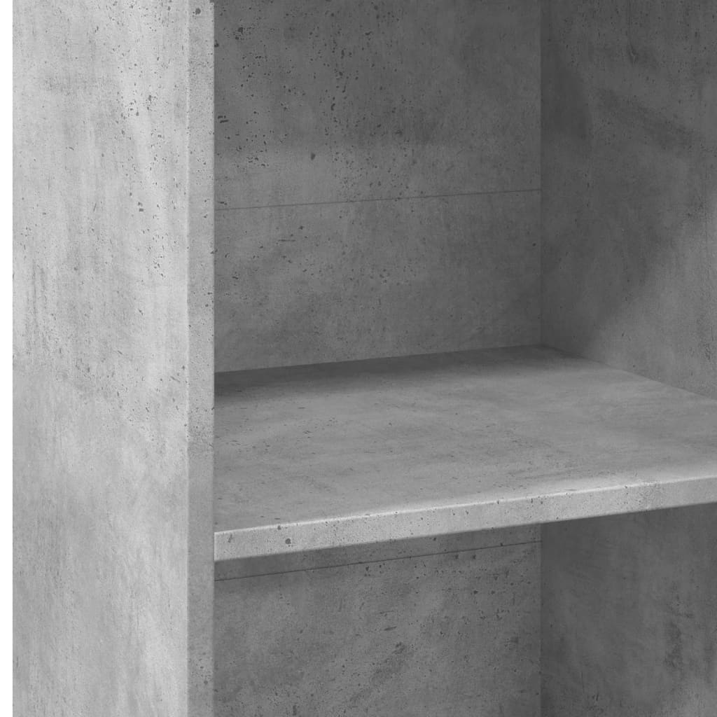 Buffet haut gris béton 50x41x124 cm bois d'ingénierie - XIOS
