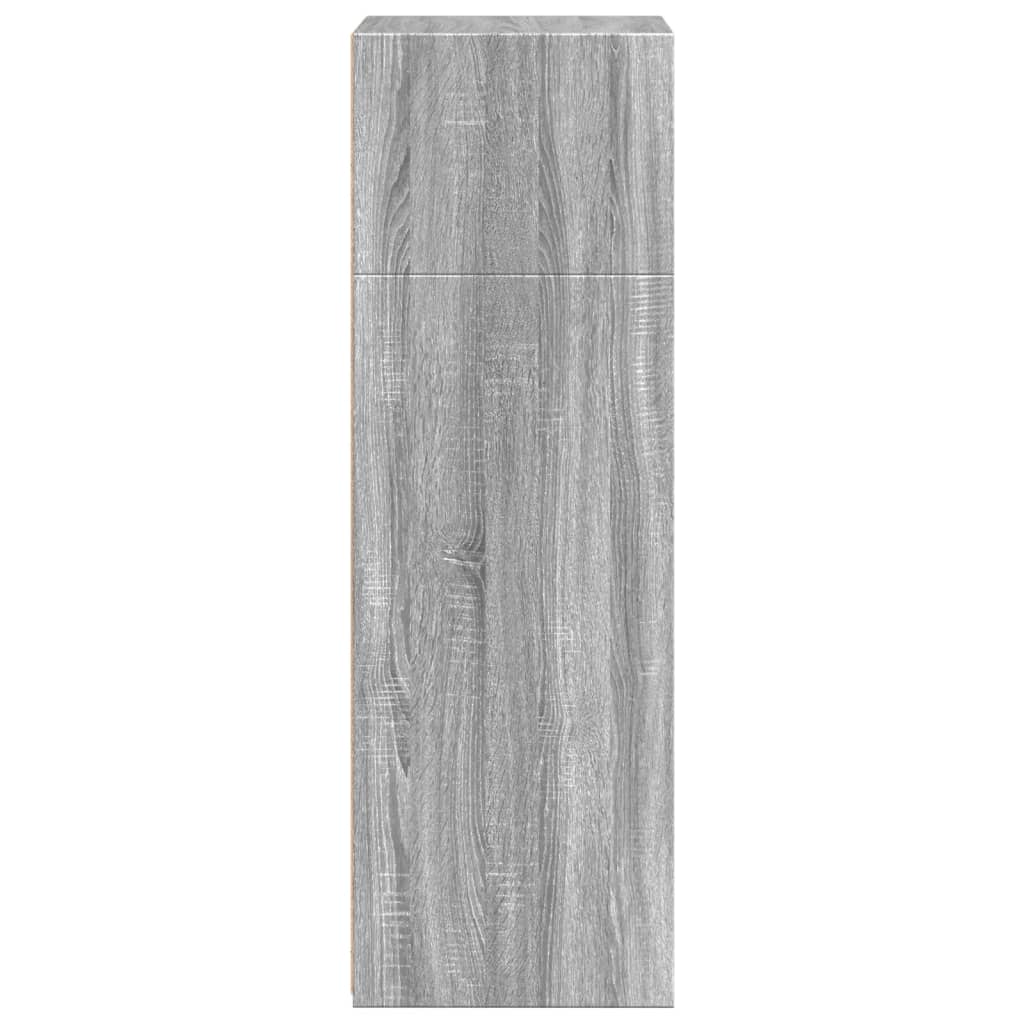 Buffet haut sonoma gris 50x41x124 cm bois d'ingénierie - XIOS