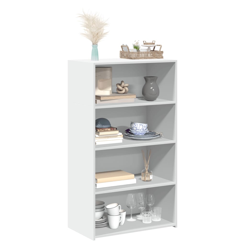 Buffet haut blanc 70x41x124 cm bois d'ingénierie - XIOS