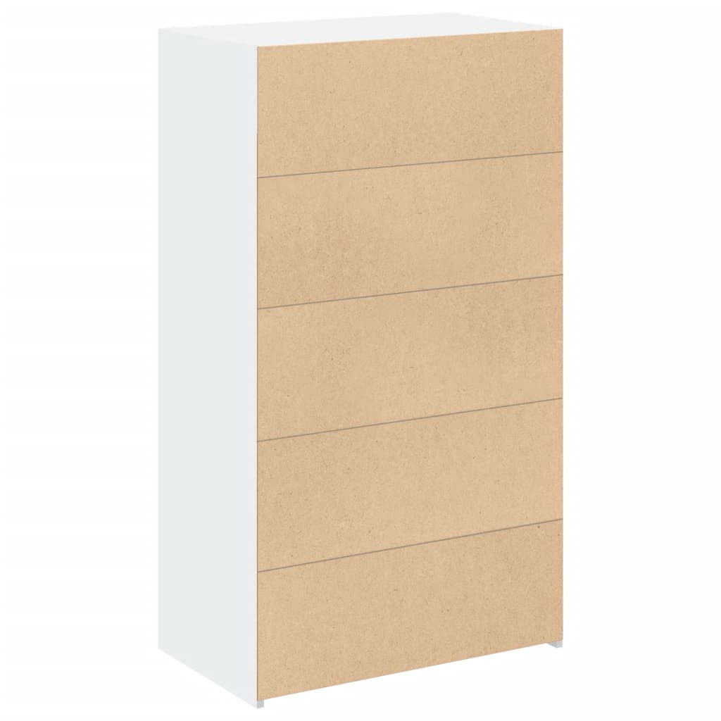 Buffet haut blanc 70x41x124 cm bois d'ingénierie - XIOS