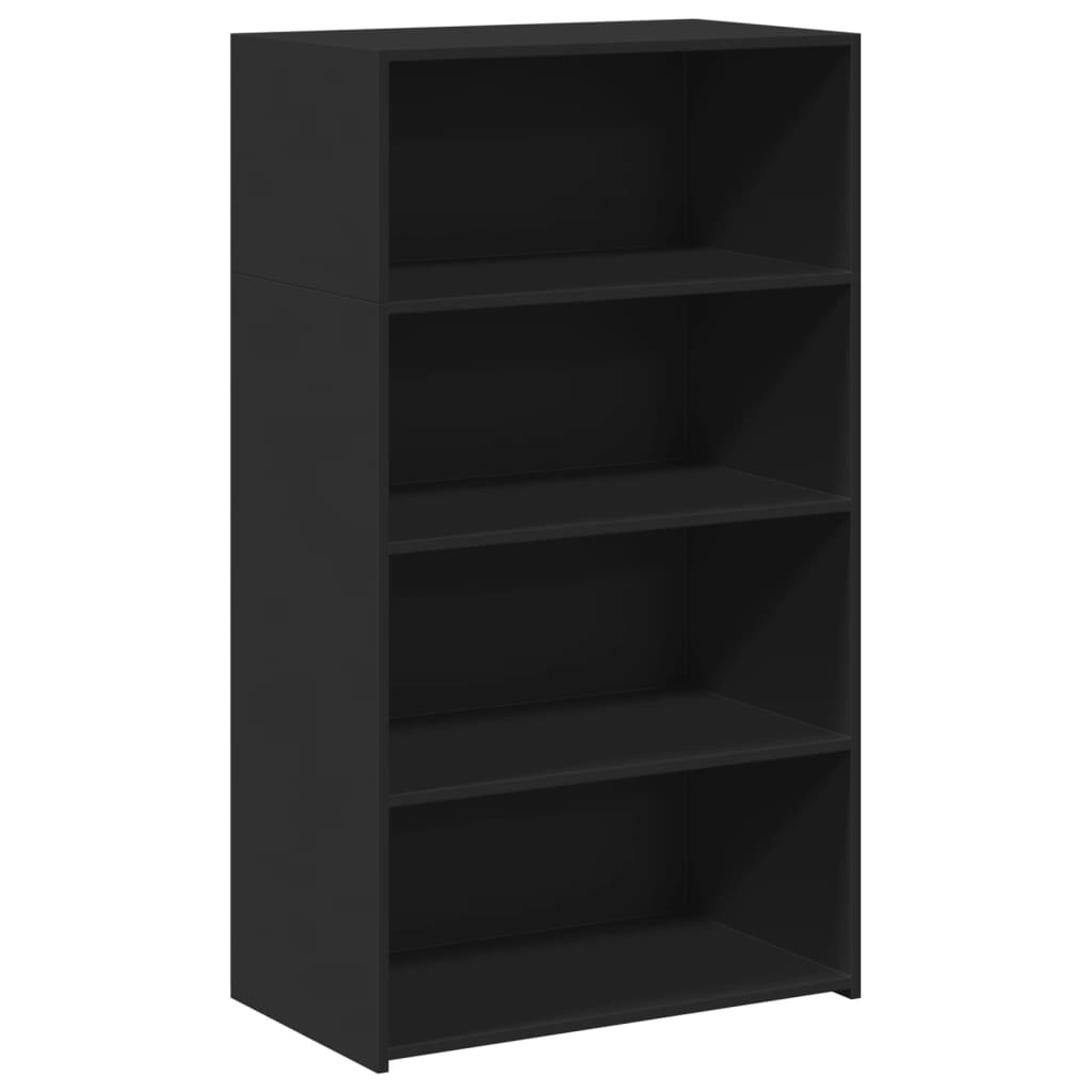 Buffet haut noir 70x41x124 cm bois d'ingénierie - XIOS